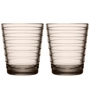 Iittala - Aino Aalto Glazen beker 22 cl, linnen (set van 2)