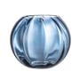 Bloomingville - Glazen vaas, Ø 18 x H 15 cm, blauw