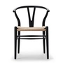 Carl Hansen - CH24 Wishbone Chair , beuk soft black / vlechtwerk naturel