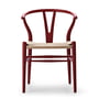 Carl Hansen - CH24 Wishbone Chair , beuk soft red bruin / vlechtwerk naturel