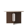 Audo - Androgyne Tafel, Ø 120 x H 73 cm, donker eiken / zandsteen
