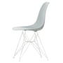 Vitra - Eames Plastic Side Chair DSR RE, wit / lichtgrijs (viltglijders wit)