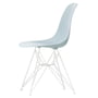Vitra - Eames Plastic Side Chair DSR RE, wit / ijsgrijs (viltglijders wit)