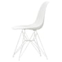 Vitra - Eames plastic side chair dsr, wit / wit (vilt glijdt wit)