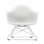 Vitra - Eames Plastic Armchair LAR, wit / wit (viltglijders basic dark)
