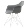 Vitra Eames Plastic Armchair DAR - RE, wit / granietgrijs (viltglijders wit)