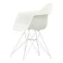 Vitra Eames Plastic Armchair DAR -, wit / wit (viltglijders wit)