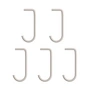 String - Haken voor metalen plank, beige (set van 5)
