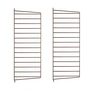 String - Muurladder voor String Plank 75 x 30 cm (set van 2), bruin