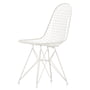 Vitra - Wire Chair DKR (H 43 cm), wit / zonder deksel, viltglijders (wit)
