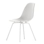Vitra - Eames Plastic Side Chair DSX, wit / wit (viltglijders wit)