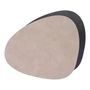 Lind DNA - Placemat Curve L Double , Bull warm grijs / zwart
