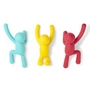 Umbra - Buddy Wandhaak set van 3, blauw / geel / rood