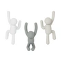 Umbra - Buddy Wandhaak set van 3, grijs / taupe / wit