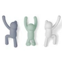 Umbra - Buddy Wandhaak set van 3, blauw / munt / wit