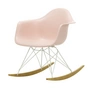 Vitra - Eames Plastic Armchair RAR RE, esdoorn geelachtig / wit / lichtroze