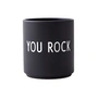 Design Letters AJ Favourite You Rock - Porseleinen mok, / zwart