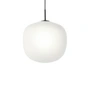 Muuto Rime - Hanglamp Ø 45 cm, opaal / zwart