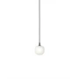 Muuto Rime - Hanglamp Ø 12 cm, opaal / zwart