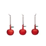 Iittala - Glazen appel (set van 3), rood