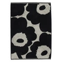 Marimekko - Unikko Handdoek 50 x 70 cm, katoen wit/donkerblauw