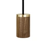 Tala - Knuckle Hanglamp, walnoot / messing