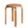 Artek - hocker E60, berken honigkleurig gebeitst