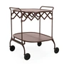 Kartell - Gastone trolley, zwart pruim mat