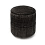 nanimarquina - Tres Persian Poef, Ø 40 x H 43 cm, zwart