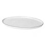 Broste copenhagen - Salt schotel, ovaal, 38,5 x 26,5 cm, wit / zwart