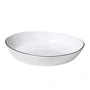 Broste Copenhagen - Salt Dienkom, 21,8 x 24 x H 4,2 cm, wit / zwart