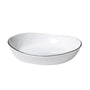 Broste copenhagen - Salt bowl, 18,2 x 20 x h 4 cm, wit / zwart
