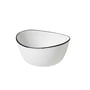 Broste copenhagen - Salt bowl, 10 x 11 x h 5,5 cm, wit / zwart