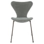 Fritz Hansen - Serie 7 stoel, volledig bekleed, bruin brons / Fluweel Belfast zeehond grijs