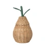 Ferm Living - Peervormige opbergmand H 30 cm, naturel / groen