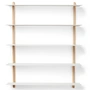Gejst - Nivo Wandplank E Large, licht eiken / wit