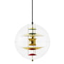 Verpan - VP Globe Hanglamp Ø 40 cm, messing / helder