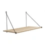 We Do Wood - Loop Shelf , eik / staal zwart