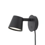 Muuto - Tip LED wandlamp, zwart