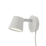 Muuto - Tip LED wandlamp, grijs