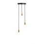 Tala - Brass Triple Hanglamp, zwart / messing