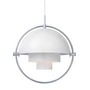 Gubi - Multi-Lite Hanglamp Ø 36 cm, chroom / wit
