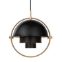Gubi - Multi-Lite Hanglamp Ø 36 cm, messing / zwart