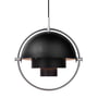 Gubi - Multi-Lite Hanglamp Ø 36 cm, chroom / zwart