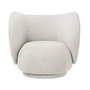 Rico Lounge Chair Ferm Living -, Bouclé gebroken wit