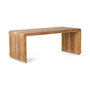 HKliving - Slatted Bank 96 cm, teakhout naturel