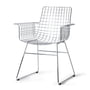 HKliving - Wire Arm Chair, Chroom