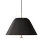 Audo - Hanglamp Levitate, Ø 40 cm, zwart (Pantone black C) / messing