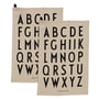 Design Letters - Classic Theedoek, beige (set van 2)