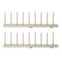 String - Bordenhouder, 30 cm beige (set van 2)